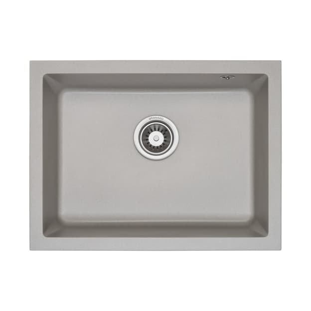 Мийка UNDER TOP L grey stone (606*456mm.) граніт Granado