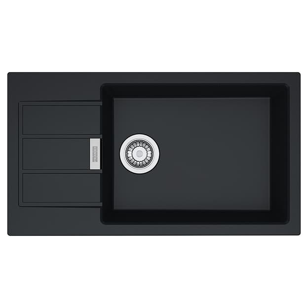 Мойка с сифоном тектонайт S2D Slim 611-78 XL черный Franke (143.0627.384) (второй сорт) Мойка с сифоном тектонайт S2D Slim 611-78 XL черный Franke (143.0627.384) (второй сорт)