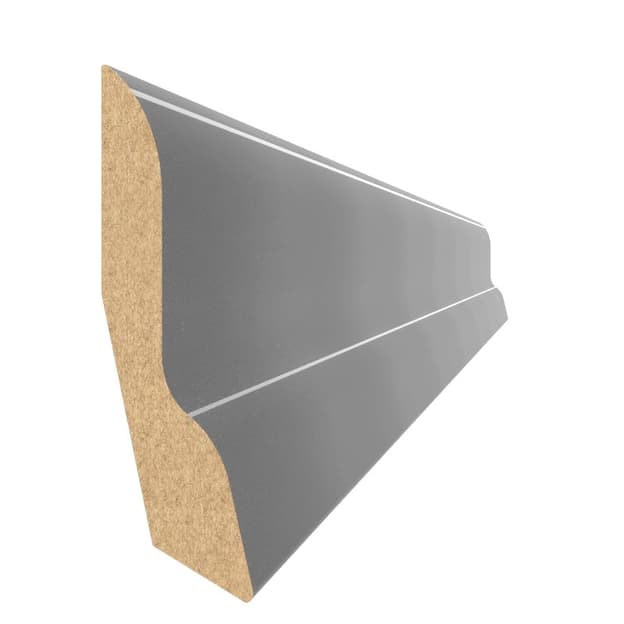 Плинтус MDF AGT SPR-5030 608 Антрацит металлический 2800х60х9 мм (уп.18 шт.)