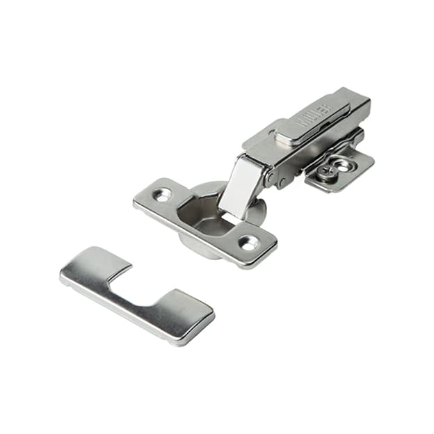 Петля Clip-On, 105°, накладная,без пружины, никель, 3D, Muller Profi Line