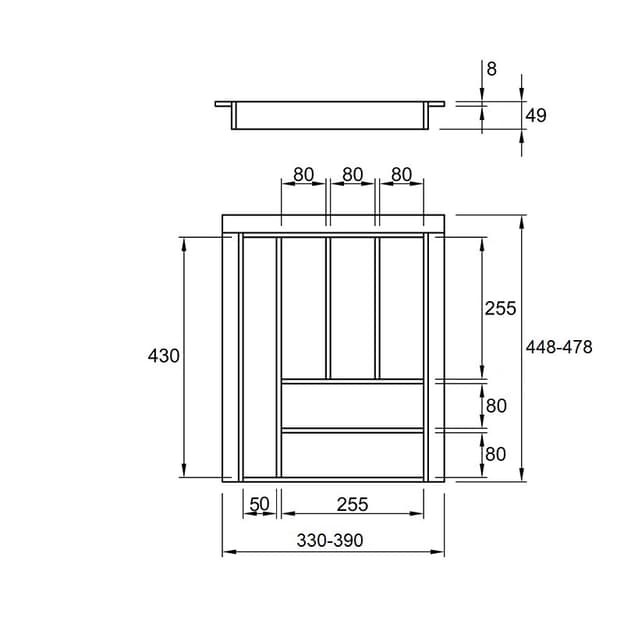 Организация классическая 450 W = 390 L = 478 (LK.390.478) Белый Организация классическая 450 W = 390 L = 478 (LK.390.478) Белый