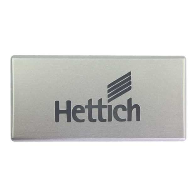 Заглушка ArciTech з логотипом "Hettich" алюміній (9123009) Hettich Заглушка ArciTech з логотипом "Hettich" алюміній (9123009) Hettich