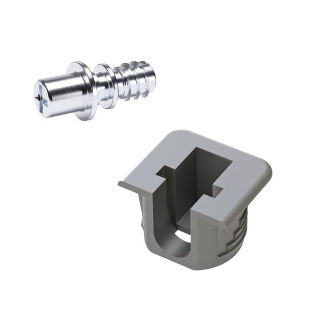 К-т полицетримач FLIPPER д/плити від 14мм, єврогвинт Ø5,8x18,7, сірий Italiana Ferramenta