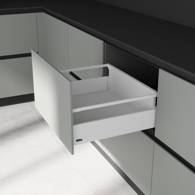 Комплект для ящика Muller Box profi line 3D L=500 Н=95 (+1 рейлинг) белый Комплект для ящика Muller Box profi line 3D L=500 Н=95 (+1 рейлинг) белый