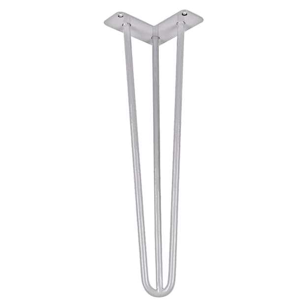 Ножка мебельная HAIRPIN Leg 3ROD Small h46см серебряная