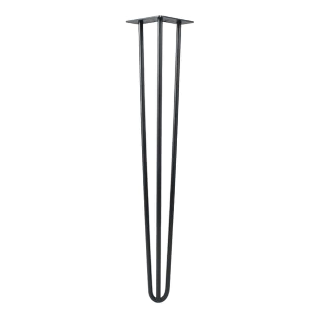 Ножка мебельная HAIRPIN Leg 3ROD Big h71см черная структурная