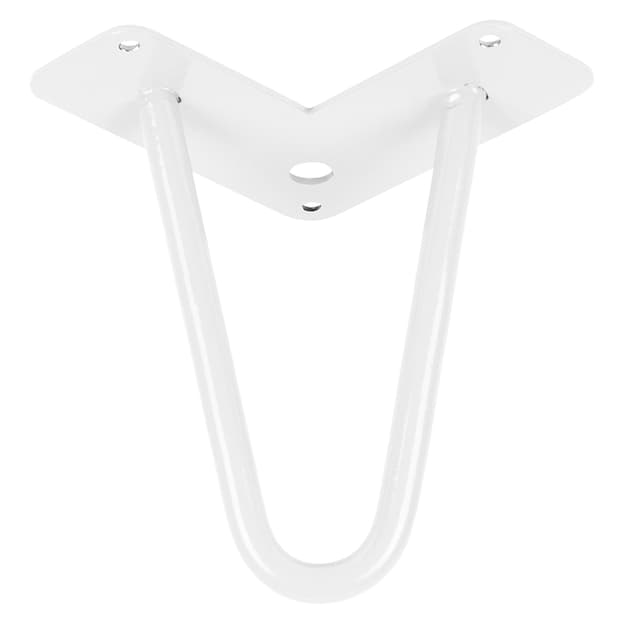 Ножка мебельная HAIRPIN Leg 2ROD Small h15см белая