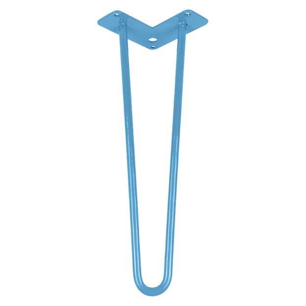 Ножка мебельная HAIRPIN Leg 2ROD Small h36см голубая Ножка мебельная HAIRPIN Leg 2ROD Small h36см голубая