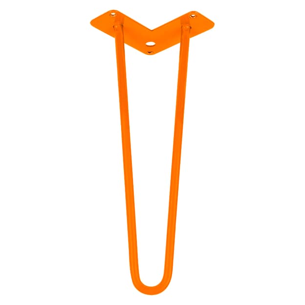 Ножка мебельная HAIRPIN Leg 2ROD Small h36см оранжевая