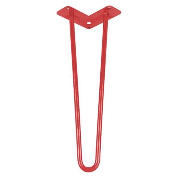 Ножка мебельная HAIRPIN Leg 2ROD Small h41см красная Ножка мебельная HAIRPIN Leg 2ROD Small h41см красная