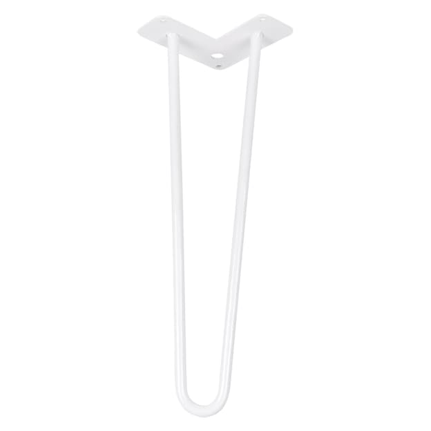 Ножка мебельная HAIRPIN Leg 2ROD Small h46см белая Ножка мебельная HAIRPIN Leg 2ROD Small h46см белая