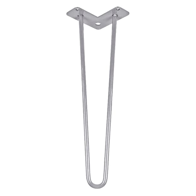 Ножка мебельная HAIRPIN Leg 2ROD Small h46см серебряная