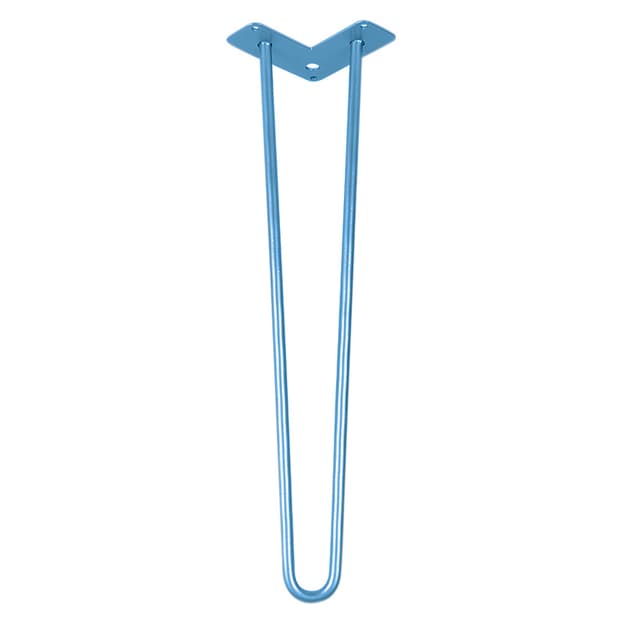 Ножка мебельная HAIRPIN Leg 2ROD Big h55см голубая
