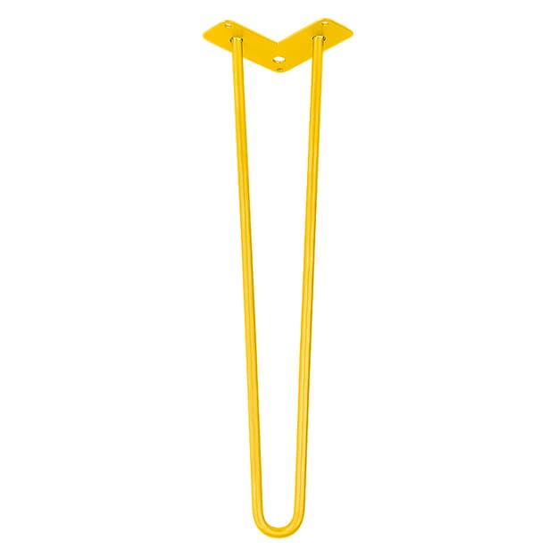 Ножка мебельная HAIRPIN Leg 2ROD Big h55см желтая