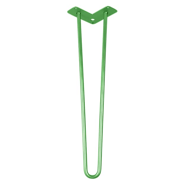 Ножка мебельная HAIRPIN Leg 2ROD Big h55см зеленая