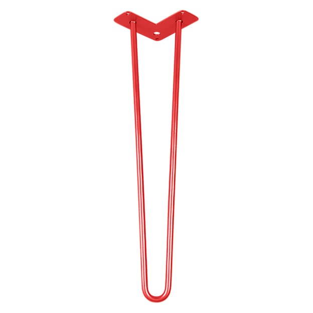 Ножка мебельная HAIRPIN Leg 2ROD Big h55см красная