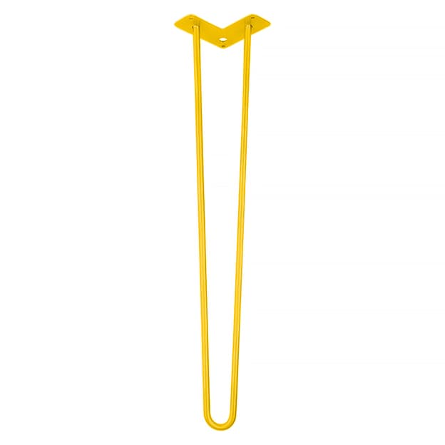 Ножка мебельная HAIRPIN Leg 2ROD Big h71см желтая Ножка мебельная HAIRPIN Leg 2ROD Big h71см желтая