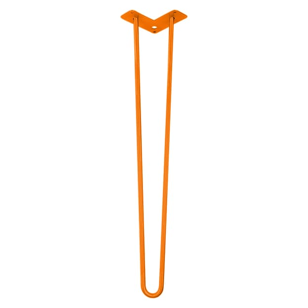 Ножка мебельная HAIRPIN Leg 2ROD Big h71см оранжевая