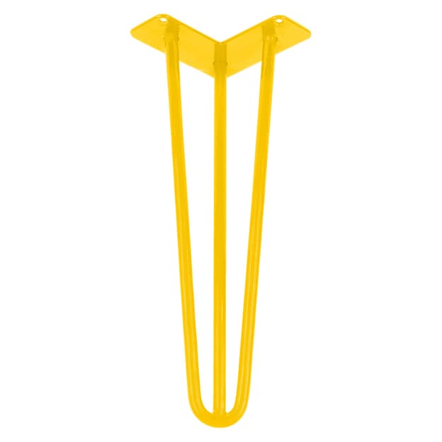 Ножка мебельная HAIRPIN Leg 3ROD Small h36см желтая