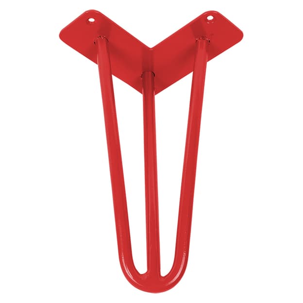 Ножка мебельная HAIRPIN Leg 3ROD Small h36см красная