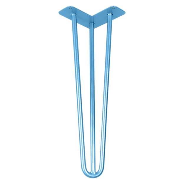 Ножка мебельная HAIRPIN Leg 3ROD Small h41см голубая