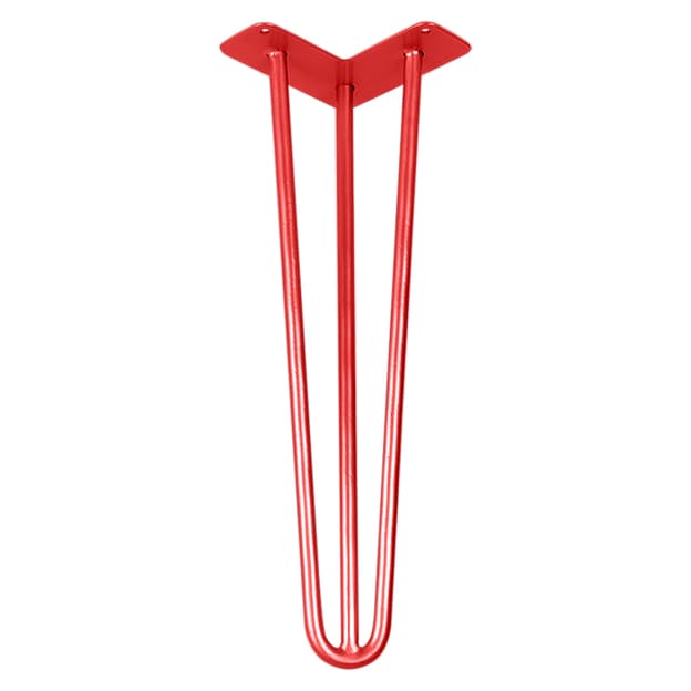 Ножка мебельная HAIRPIN Leg 3ROD Small h46см красная