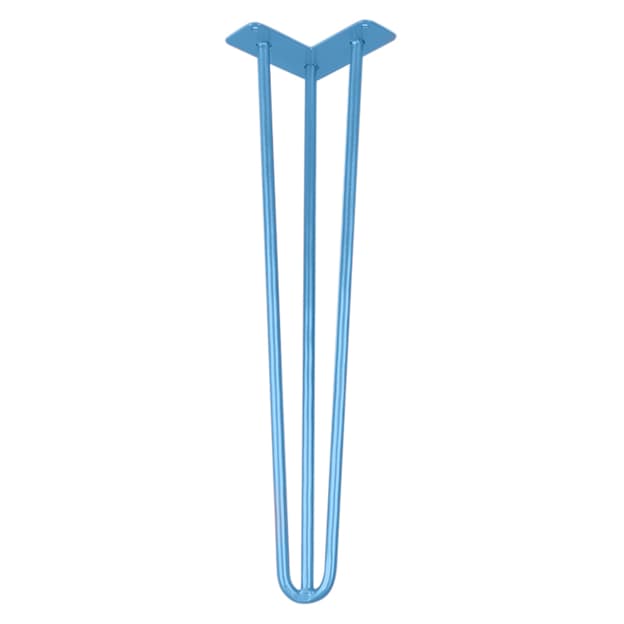 Ножка мебельная HAIRPIN Leg 3ROD Big h55см голубая Ножка мебельная HAIRPIN Leg 3ROD Big h55см голубая
