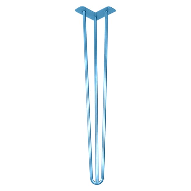 Ніжка меблева HAIRPIN Leg 3ROD Big h71см блакитна Ніжка меблева HAIRPIN Leg 3ROD Big h71см блакитна