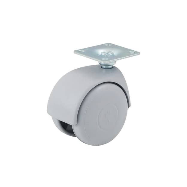 Ролик пластиковый HTS 401-G с площадкой, Ø 50мм, max 30кг, серый Ролик пластиковый HTS 401-G с площадкой, Ø 50мм, max 30кг, серый