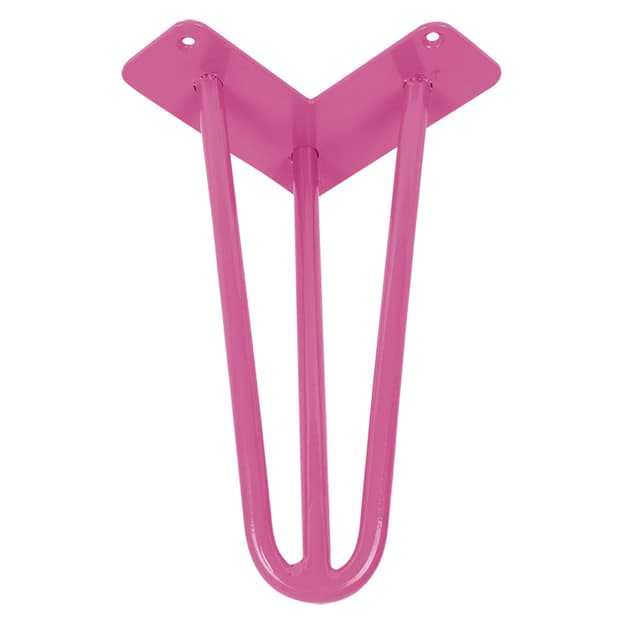 Ножка мебельная HAIRPIN Leg 3ROD Small h36см розовая