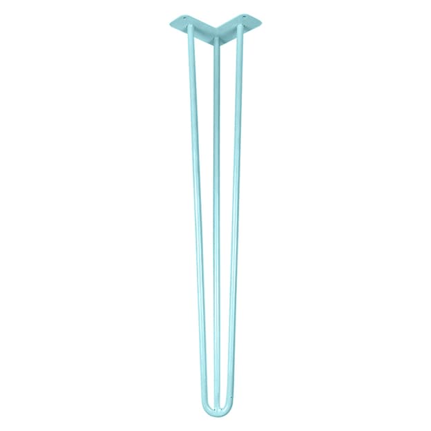 Ножка мебельная HAIRPIN Leg 3ROD Big h71см азур (бирюзовая) Ножка мебельная HAIRPIN Leg 3ROD Big h71см азур (бирюзовая)