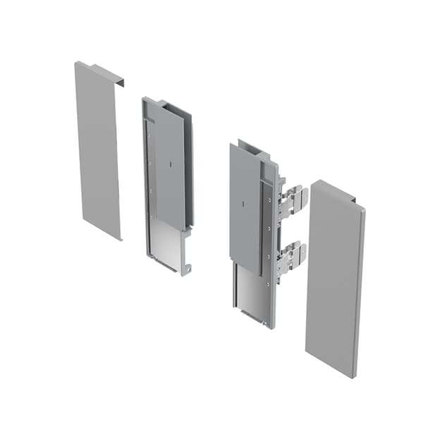 AvanTech YOU к-т адаптеров лицевой панели стекло вн.ящика H=187, серебро (9257651) Hettich