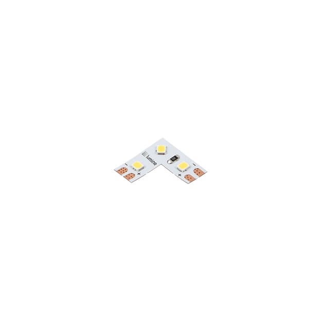 Кутовий з'єднувач для DECOR LED-2835 SMD стрічки 120 LEDs/m, 0,24Вт, 12В, IP20, холодне світло Кутовий з'єднувач для DECOR LED-2835 SMD стрічки 120 LEDs/m, 0,24Вт, 12В, IP20, холодне світло