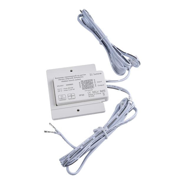 Прихований сенсорний вимикач на дотик з димув. товщ. до 50 mm, 12V/24V, 60W / 120W Прихований сенсорний вимикач на дотик з димув. товщ. до 50 mm, 12V/24V, 60W / 120W