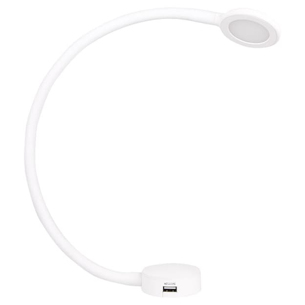 LED-светильник MODUS сенсорный, 2 USB, 12В, 2,1Вт, 3000K, белый софт тач LED-светильник MODUS сенсорный, 2 USB, 12В, 2,1Вт, 3000K, белый софт тач