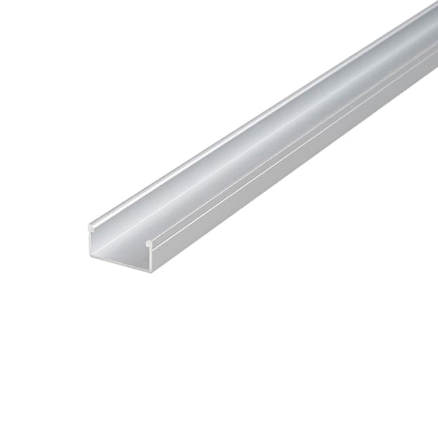 Профиль для LED-ленты, НАКЛАДНОЙ, L = 2м, алюминий, анодированное серебро Профиль для LED-ленты, НАКЛАДНОЙ, L = 2м, алюминий, анодированное серебро