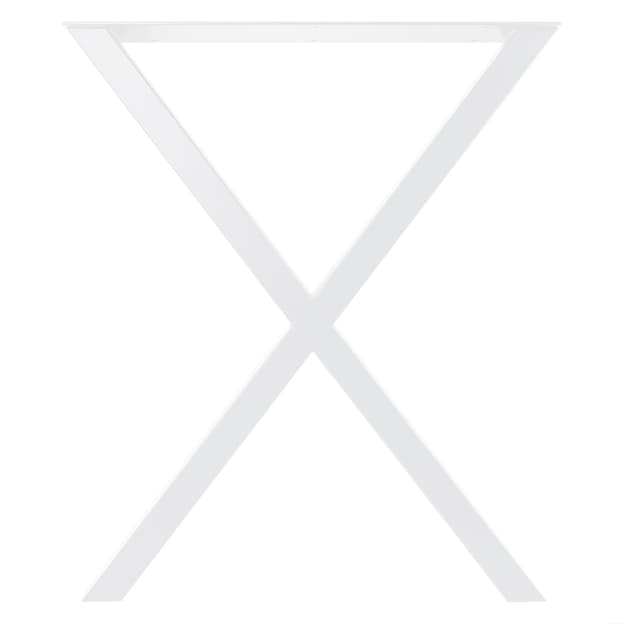Опора для столу X, 600х80мм, h = 725мм, білий RAL 9003 Опора для столу X, 600х80мм, h = 725мм, білий RAL 9003