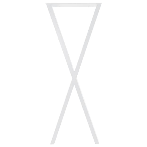Опора для стола X бар, 400х60мм, h = 1100мм, білий RAL 9003 Опора для стола X бар, 400х60мм, h = 1100мм, білий RAL 9003