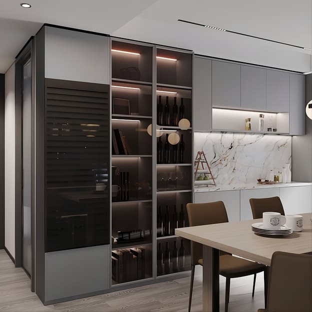 Комплект жалюзі REHAU RAUVOLET Vetro-Line Black Gloss 73978 (Чорний онікс 1995L) 600x1500 мм Комплект жалюзі REHAU RAUVOLET Vetro-Line Black Gloss 73978 (Чорний онікс 1995L) 600x1500 мм