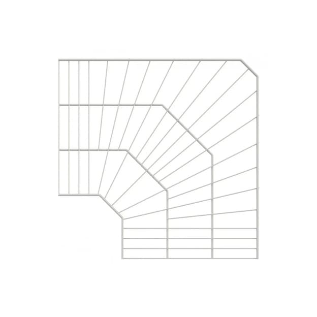 Полиця кутова 600×406 mm white Полиця кутова 600×406 mm white