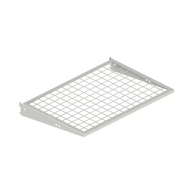 Металева полиця з кронштейнами 606×406 mm white Металева полиця з кронштейнами 606×406 mm white