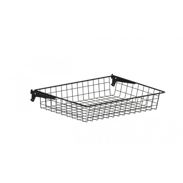 Корзина с кронштейнами 600×400×100 mm, black Корзина с кронштейнами 600×400×100 mm, black