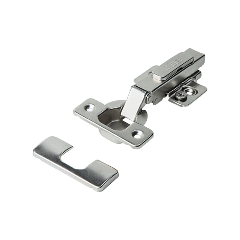Петля Clip-On, 105°, накладная,без пружины, никель, 3D, Muller Profi Line