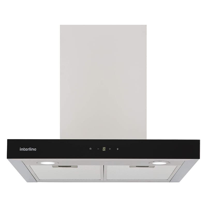 Вытяжка CUBA X/BL 60 TB/2/T 600мм черная INTERLINE