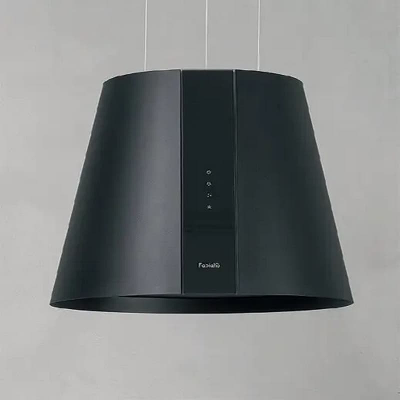 Вытяжка островная черная Lillum Isola Fabiano