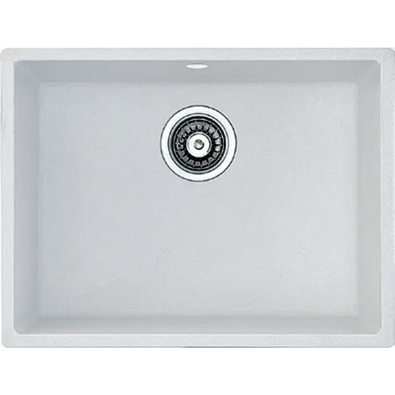 Мойка гранит Quadro 61x46 белый Fabiano