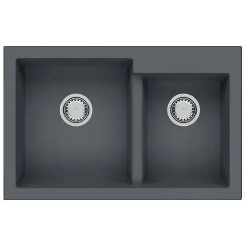 Мойка гранит Quadro 79x51x2 титаниум Fabiano