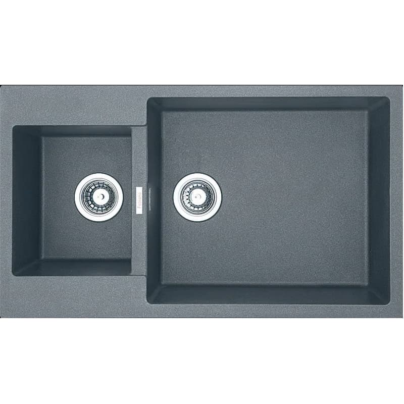 Мойка гранит Quadro 86x50x15 титаниум Fabiano