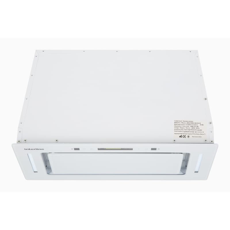 Вытяжка встроенная JOLLY WH A/60/GL/K белая INTERLINE