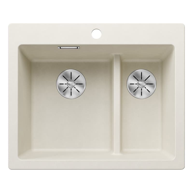 Мойка PLEON 6 Split SILGRANIT (мпс./врезная) нежный белый BLANCO (527139)